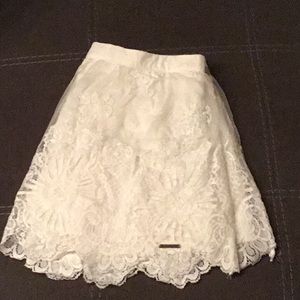 A&F White Skirt